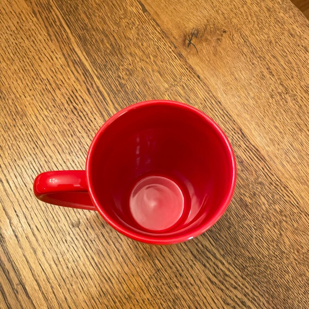 I Woof You Tall Red Coffee Cup Mug - Picture 4 of 5